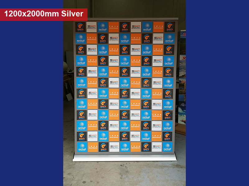 Classic Pull up banner - 1200x2000mm Silver