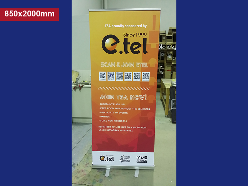 Economy Pull up banner - 850x2000mm