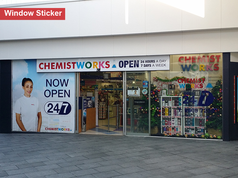 Shop-front Sign- Chemist work